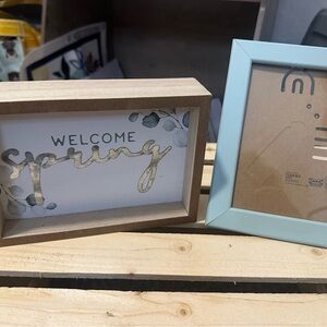 Welcome Spring Wooden Frame Decor